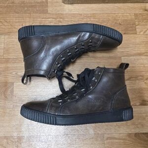 John Varvatos Bedford Hiker Lace Up Whiskey Shoes Leather Sneakers Size 11.5 M